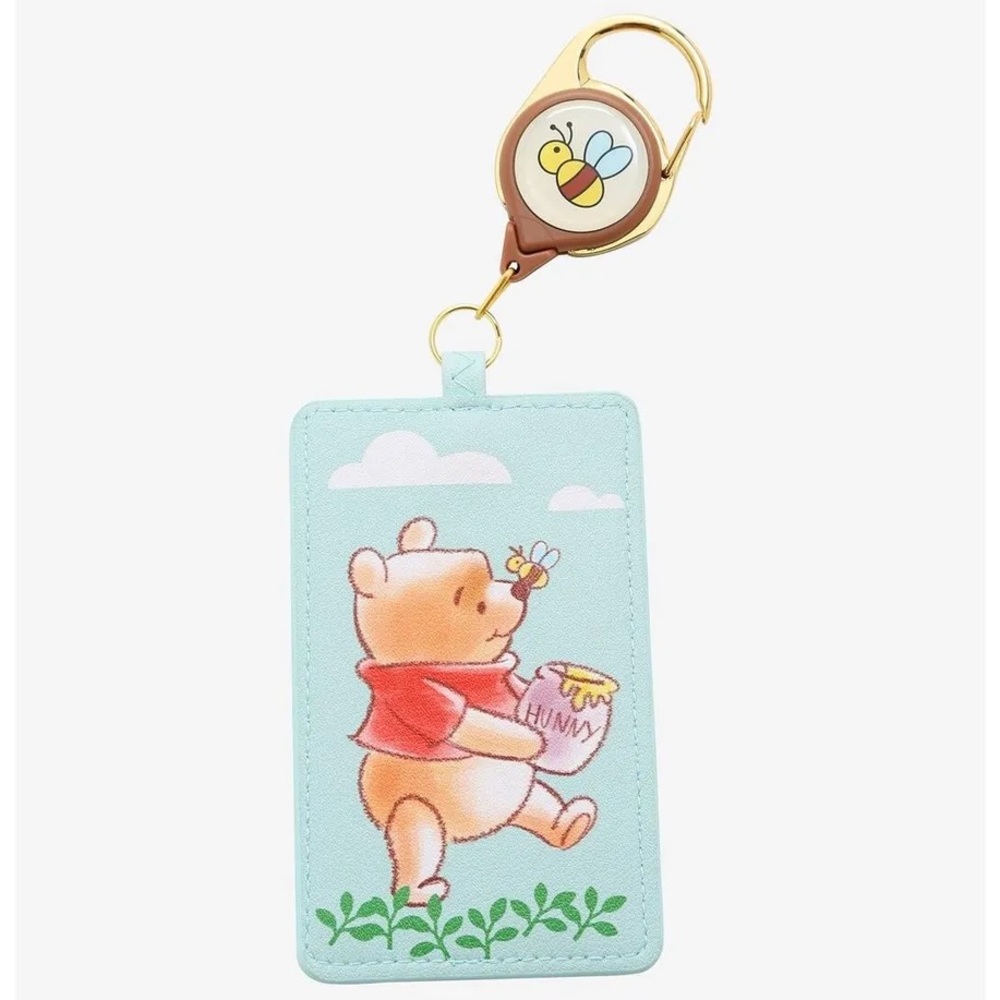 Loungefly Disney Winnie the Pooh and Christopher Robin retractable lanyard